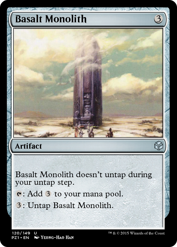 Basalt Monolith (PZ1-120) - Legendary Cube Prize Pack Foil