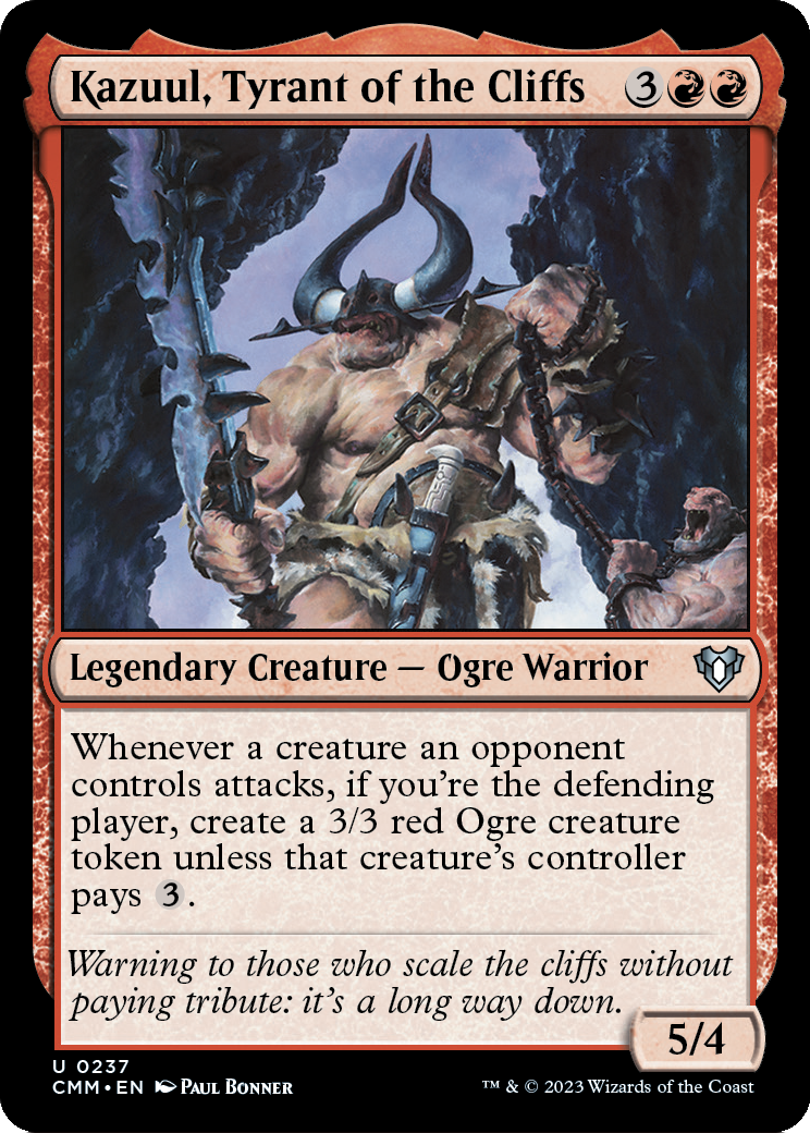 Kazuul, Tyrant of the Cliffs (CMM-237) - Commander Masters Foil