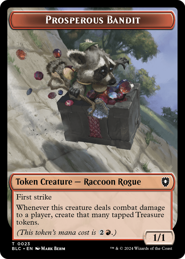 Prosperous Bandit (TBLC-023) - Bloomburrow Commander Tokens Foil