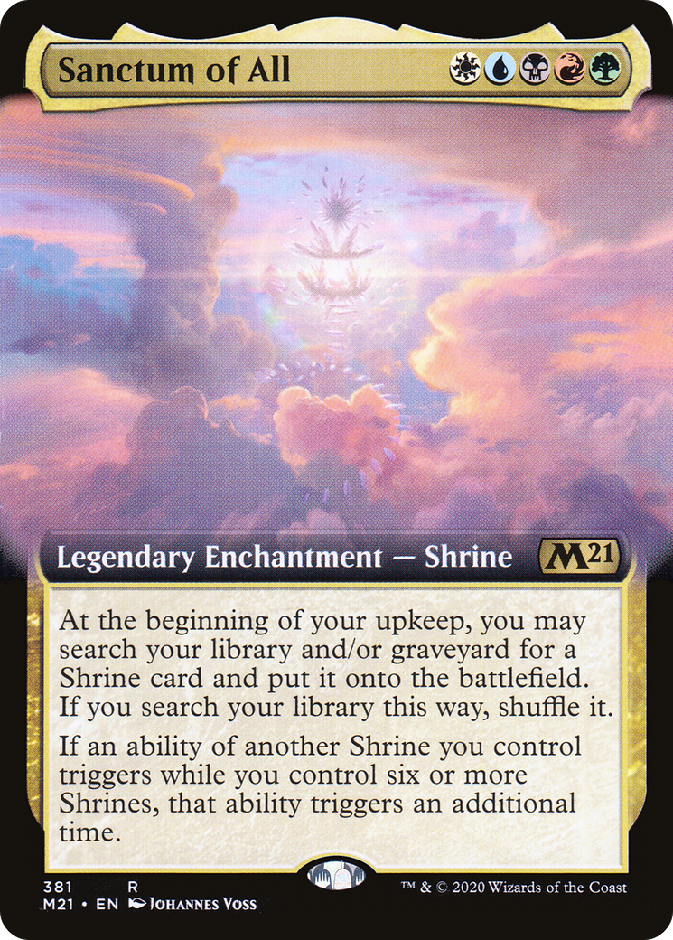 Sanctum of All (Extended Art) (M21-381) - Core Set 2021: (Extended Art) Foil