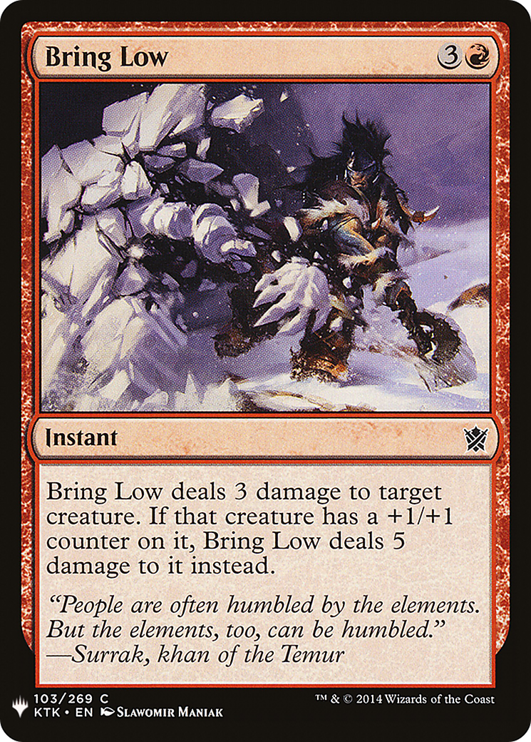 Bring Low (LIST-103) - The List