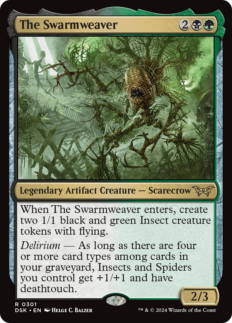 The Swarmweaver (0301) (DSK-301) - Duskmourn: House of Horror Foil
