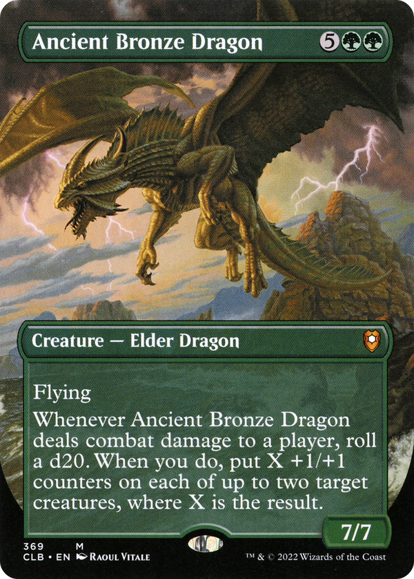 Ancient Bronze Dragon (Borderless) (CLB-369) - Commander Legends: Battle for Baldur's Gate