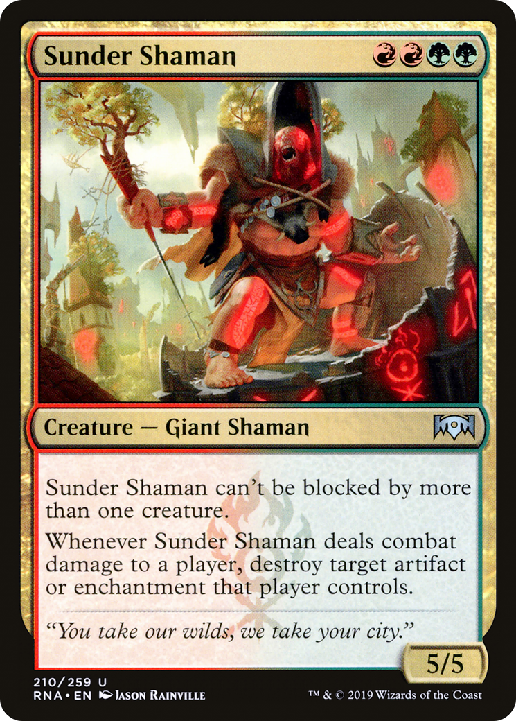 Sunder Shaman (RNA-210) - Ravnica Allegiance