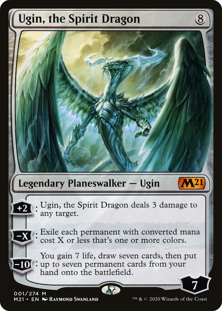 Ugin, the Spirit Dragon (M21-001) - Core Set 2021 Foil
