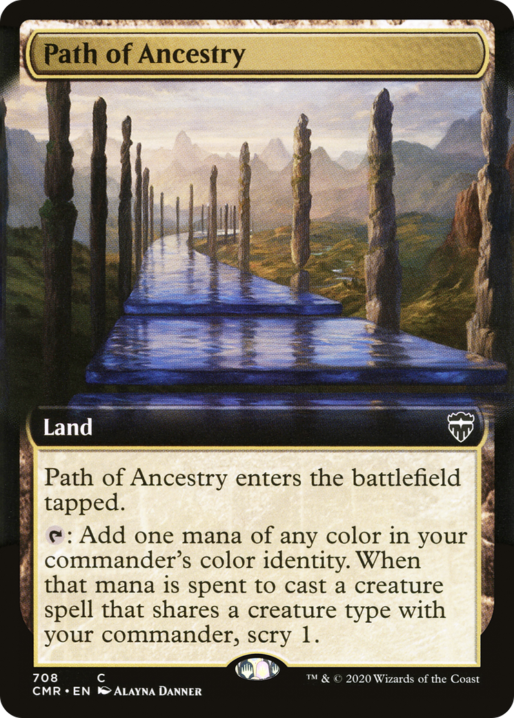 Path of Ancestry (Extended Art) (CMR-708) - Commander Legends: (Extended Art)