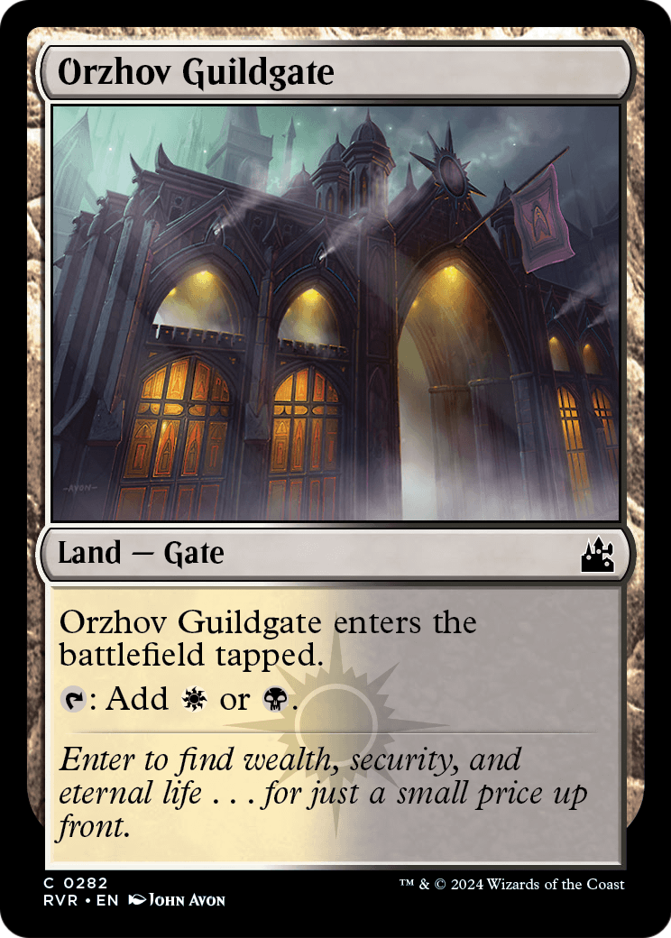 Orzhov Guildgate (RVR-282) - Ravnica Remastered Foil