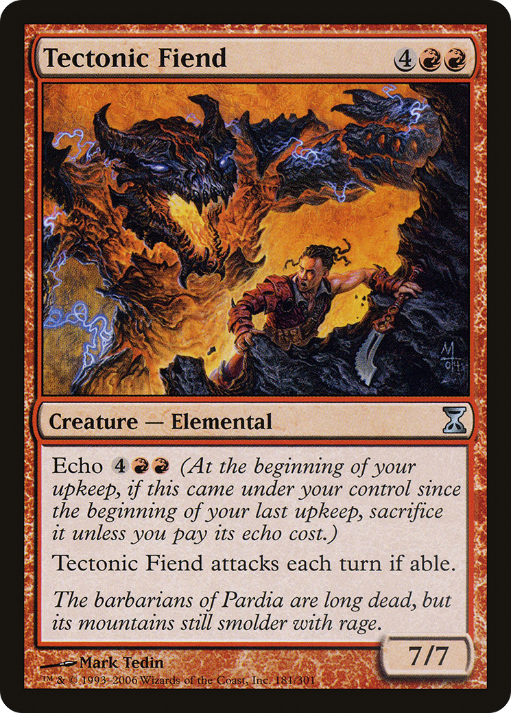 Tectonic Fiend (TSP-181) - Time Spiral Foil