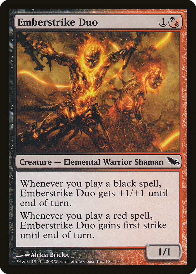 Emberstrike Duo (SHM-185) - Shadowmoor Foil