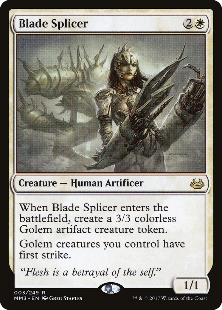Blade Splicer (MM3-003) - Modern Masters 2017 Foil