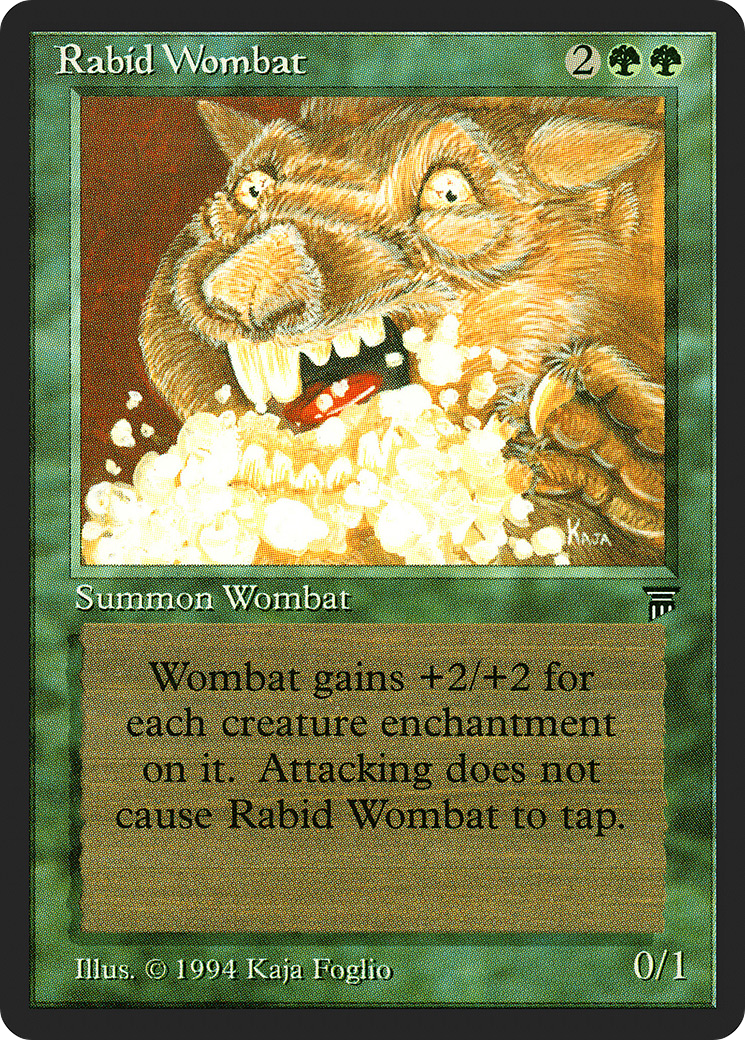 Rabid Wombat (LEG-) - Legends