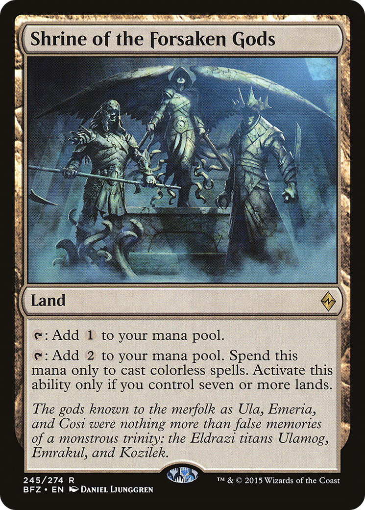 Shrine of the Forsaken Gods (BFZ-245) - Battle for Zendikar Foil