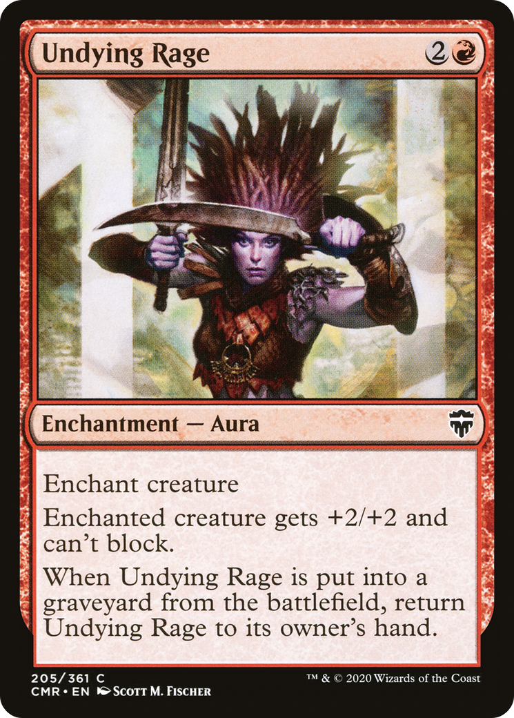 Undying Rage (CMR-205) - Commander Legends