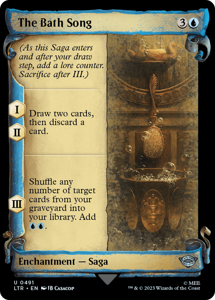 The Bath Song (Showcase Scrolls) (LTR-491) - The Lord of the Rings: Tales of Middle-earth: (Showcase) Foil