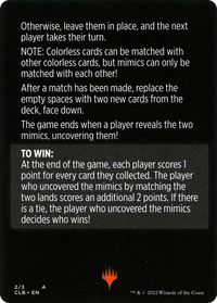 Mimic Match // Mimic Match (cont'd) (MCLB-002) - Commander Legends: Battle for Baldur's Gate Minigames Foil