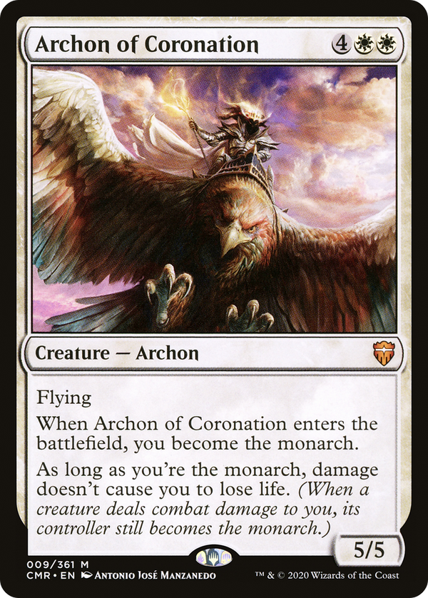 Archon of Coronation (CMR-009) - Commander Legends Foil