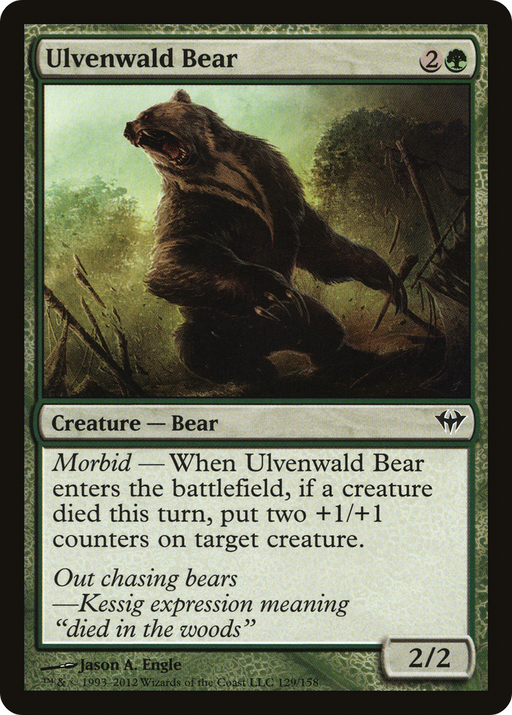 Ulvenwald Bear (DKA-129) - Dark Ascension Foil