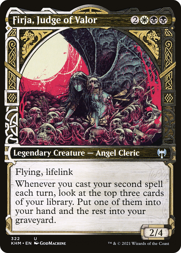 Firja, Judge of Valor (Showcase) (KHM-322) - Kaldheim: (Showcase) Foil