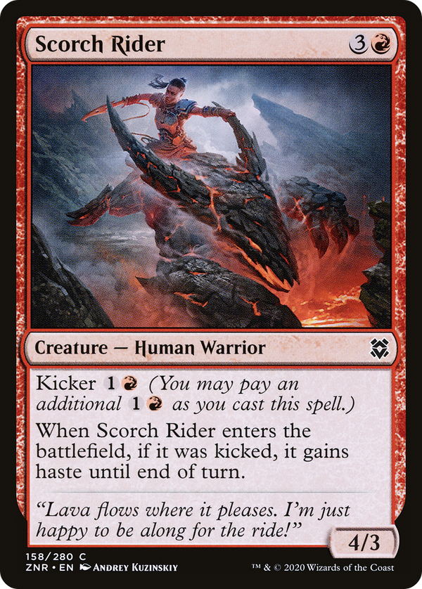 Scorch Rider (ZNR-158) - Zendikar Rising Foil
