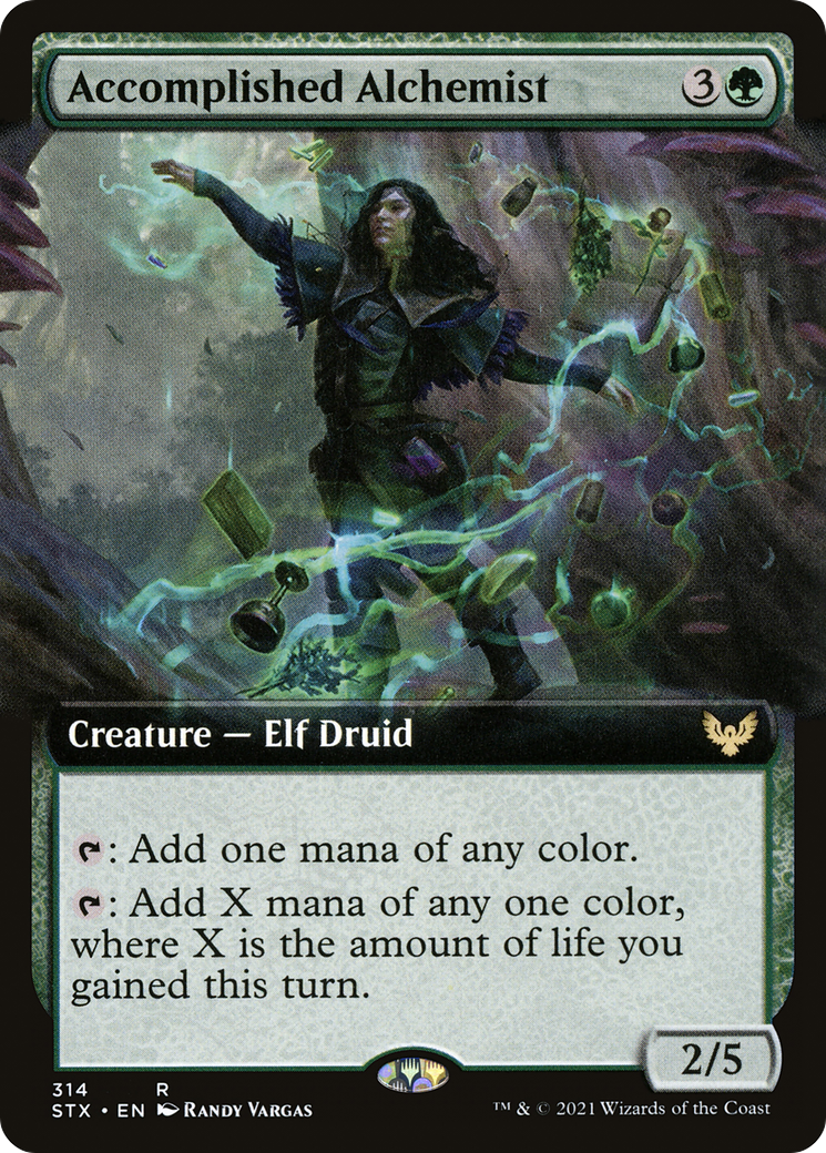 Accomplished Alchemist (Extended Art) (STX-314) - Strixhaven: School of Mages: (Extended Art) Foil