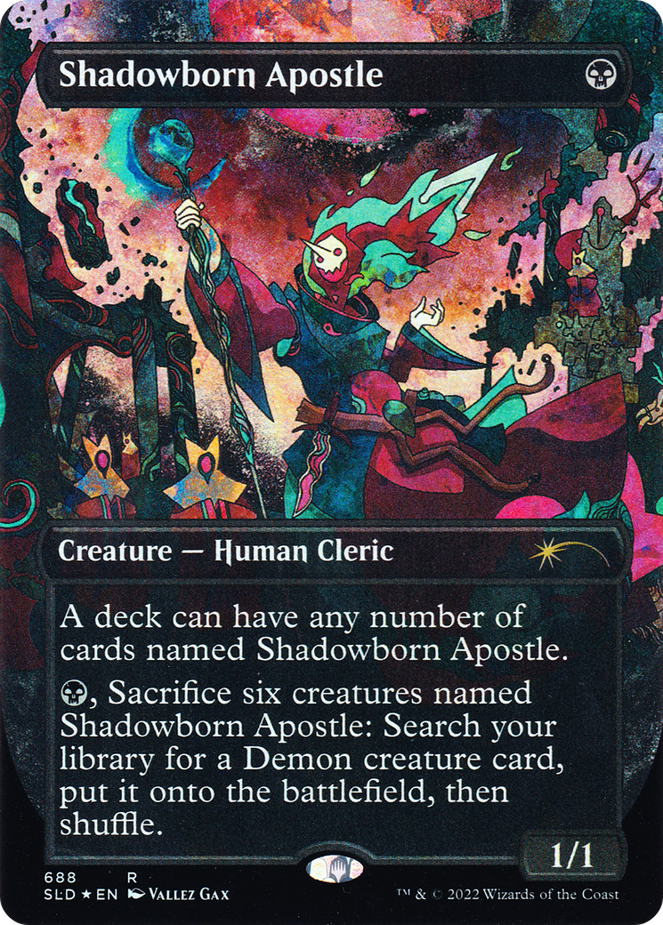 Shadowborn Apostle (688) (SLD-688) - Secret Lair Drop (Borderless) Foil