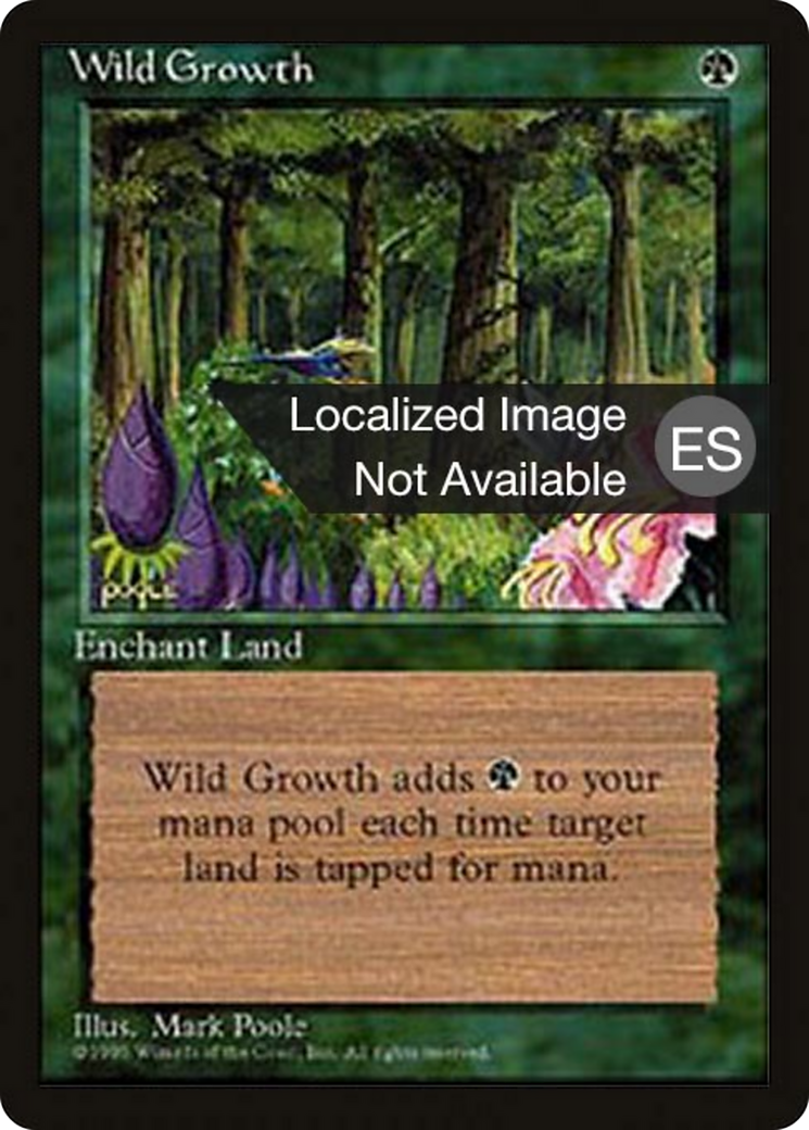 Wild Growth (4BB-) - Fourth Edition Foreign Black Border