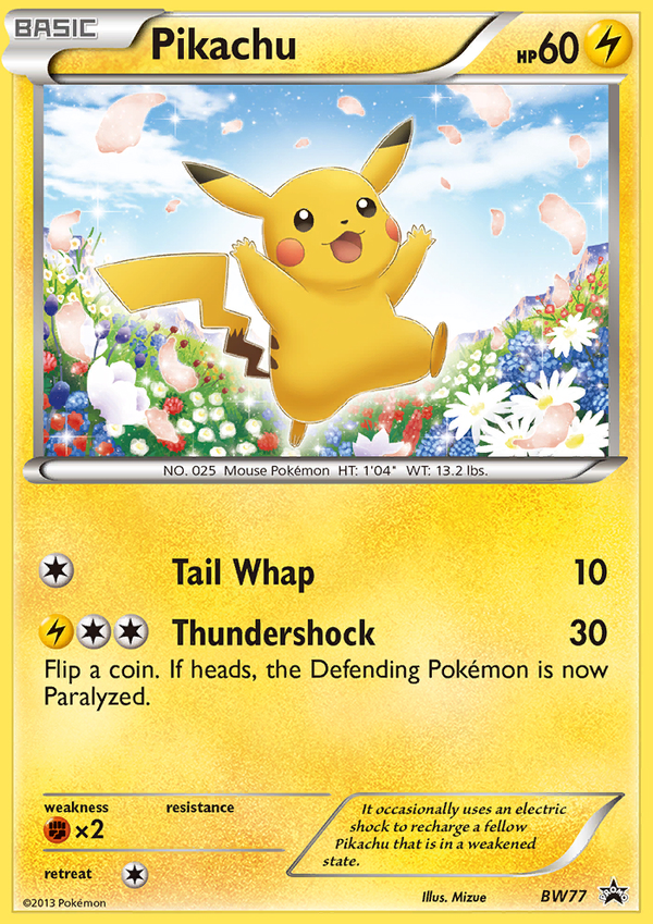 Pikachu BW77  BW Black Star Promos - Promo