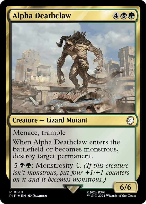 Alpha Deathclaw (Surge Foil) (PIP-619) - Fallout Foil