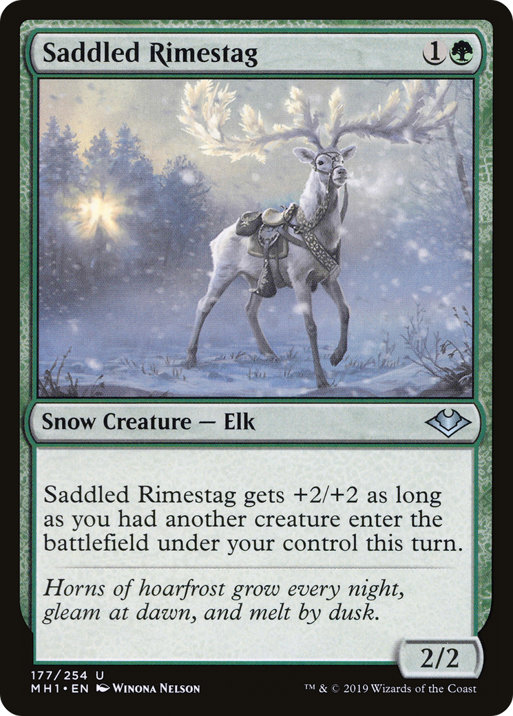 Saddled Rimestag (MH1-177) - Modern Horizons Foil