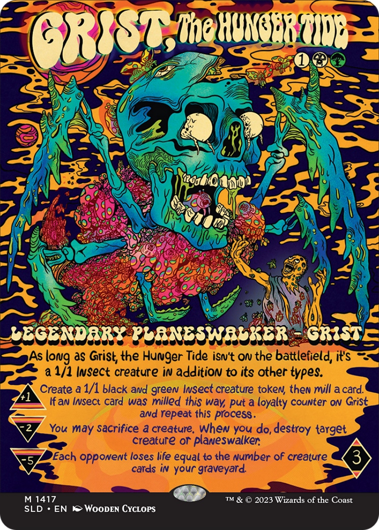 Grist, the Hunger Tide (SLD-1417) - Secret Lair Drop: (Full Art) (Borderless)