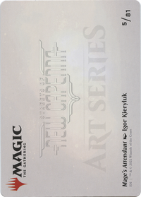 Mage's Attendant // Mage's Attendant (ASNC-005) - New Capenna Art Series (Borderless) Foil