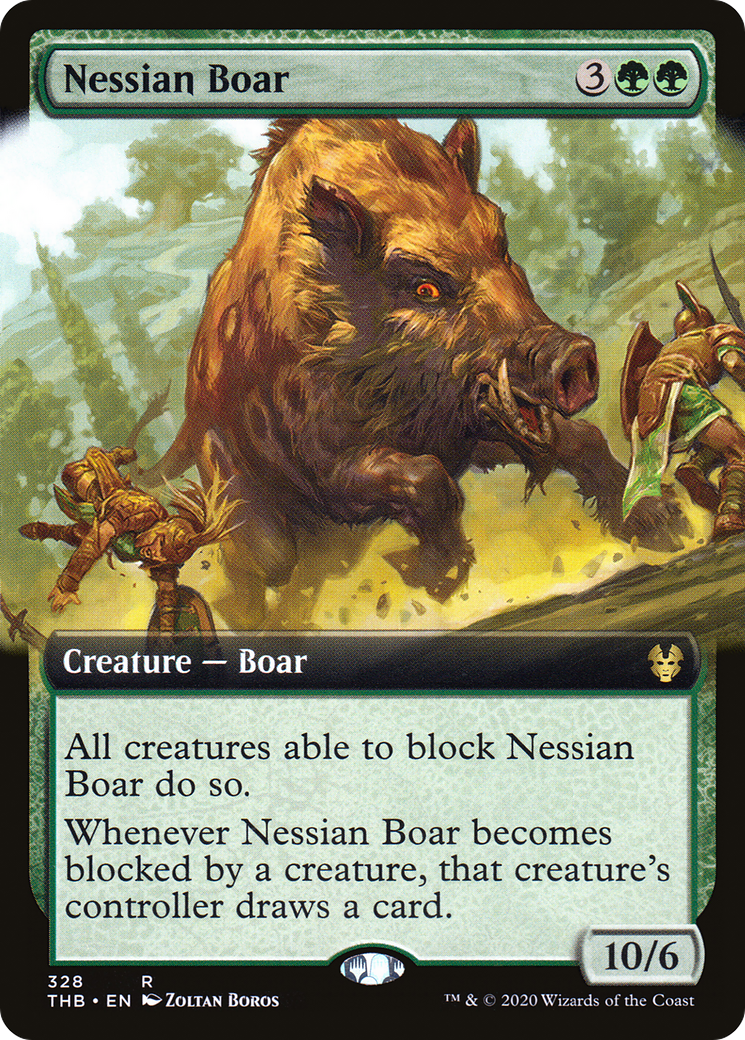 Nessian Boar (Extended Art) (THB-328) - Theros Beyond Death: (Extended Art) Foil