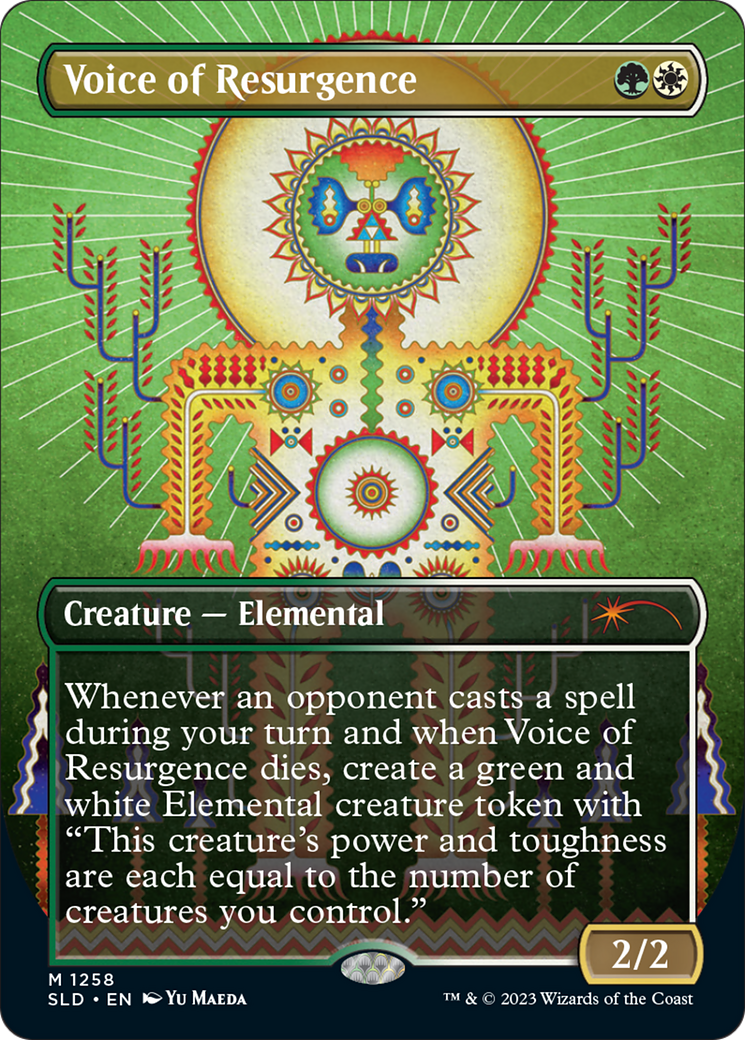 Voice of Resurgence (SLD-1258) - Secret Lair Drop (Borderless) Foil