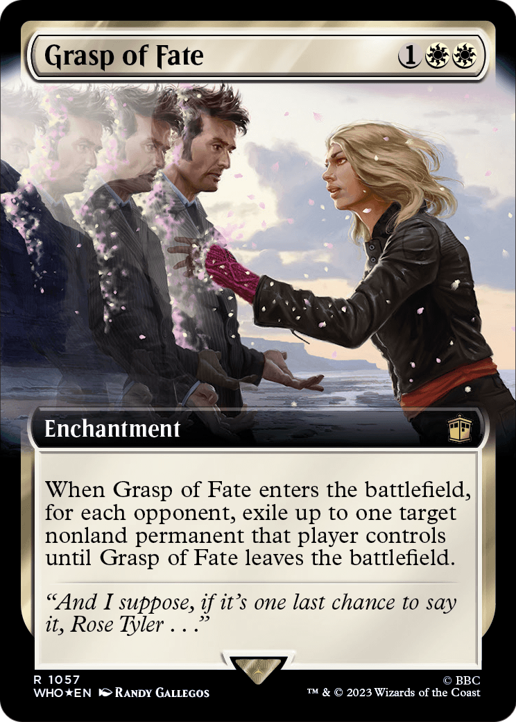 Grasp of Fate (Extended Art) (Surge Foil) (WHO-1057) - Doctor Who: (Extended Art) Foil