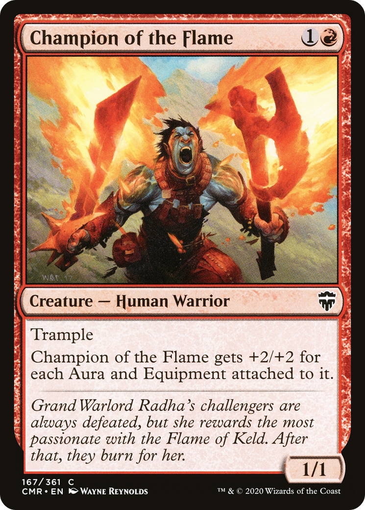 Champion of the Flame (CMR-167) - Commander Legends Foil