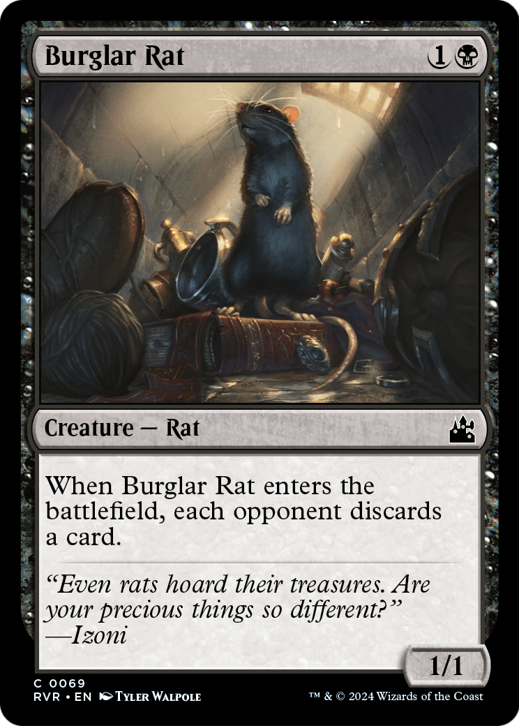 Burglar Rat (RVR-069) - Ravnica Remastered Foil
