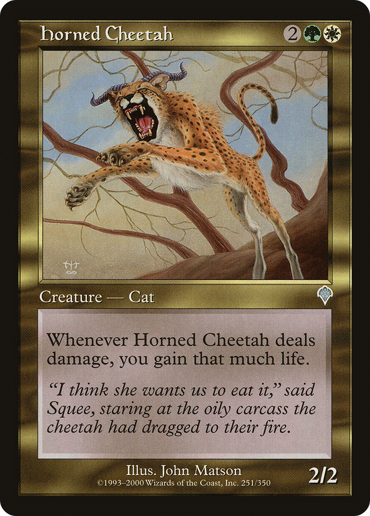 Horned Cheetah (INV-251) - Invasion Foil