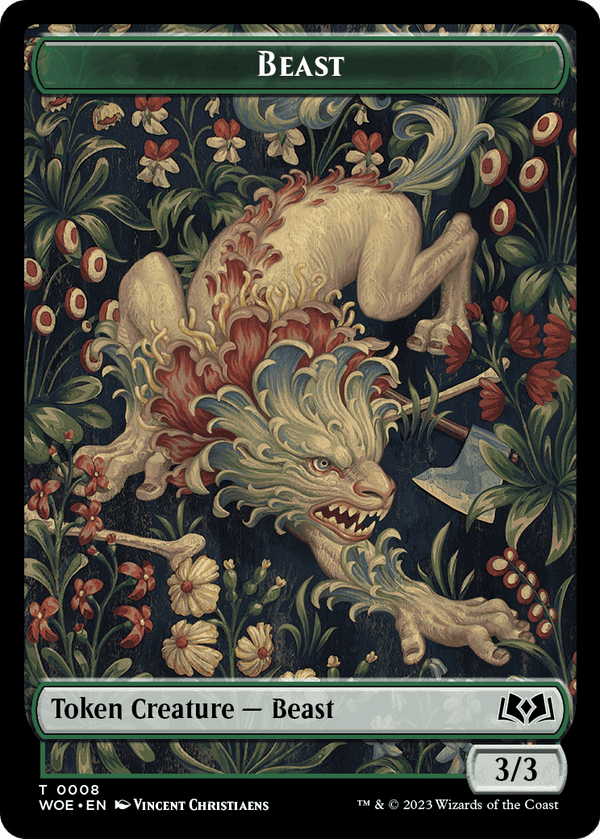Beast (TWOE-008) - Wilds of Eldraine Tokens