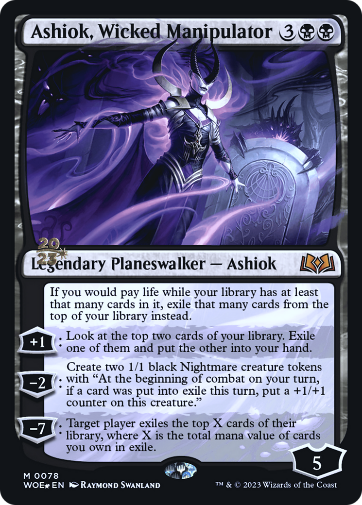 Ashiok, Wicked Manipulator (PRE-078) - Wilds of Eldraine Promos Foil