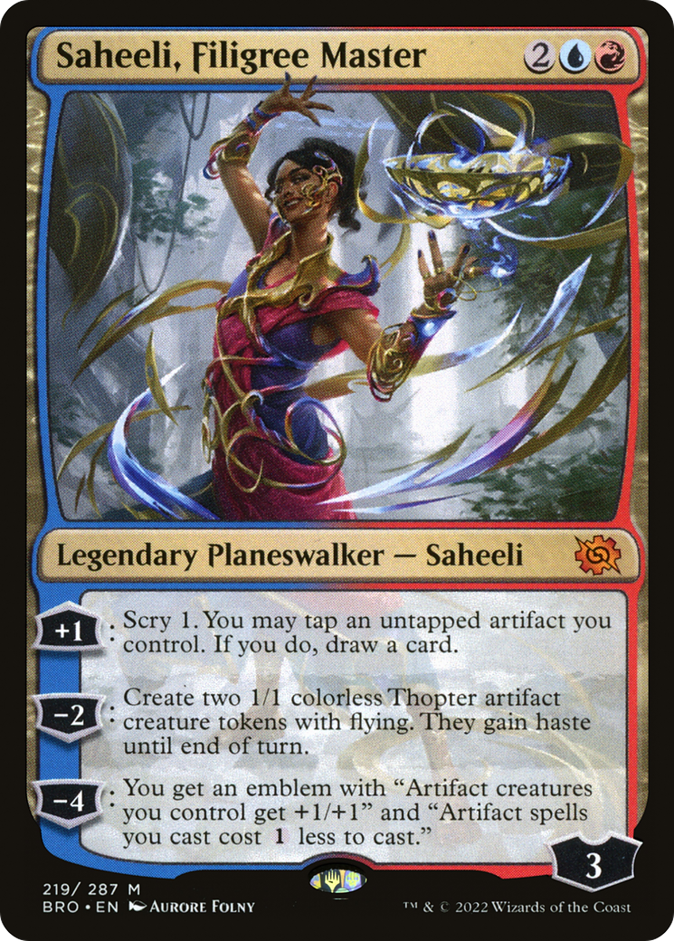 Saheeli, Filigree Master (BRO-219) - The Brothers' War