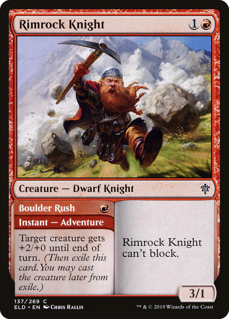 Rimrock Knight (ELD-137) - Throne of Eldraine Foil