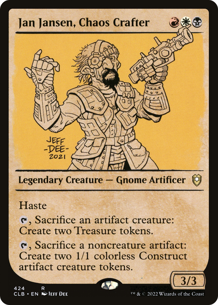 Jan Jansen, Chaos Crafter (Showcase) (CLB-424) - Commander Legends: Battle for Baldur's Gate: (Showcase)