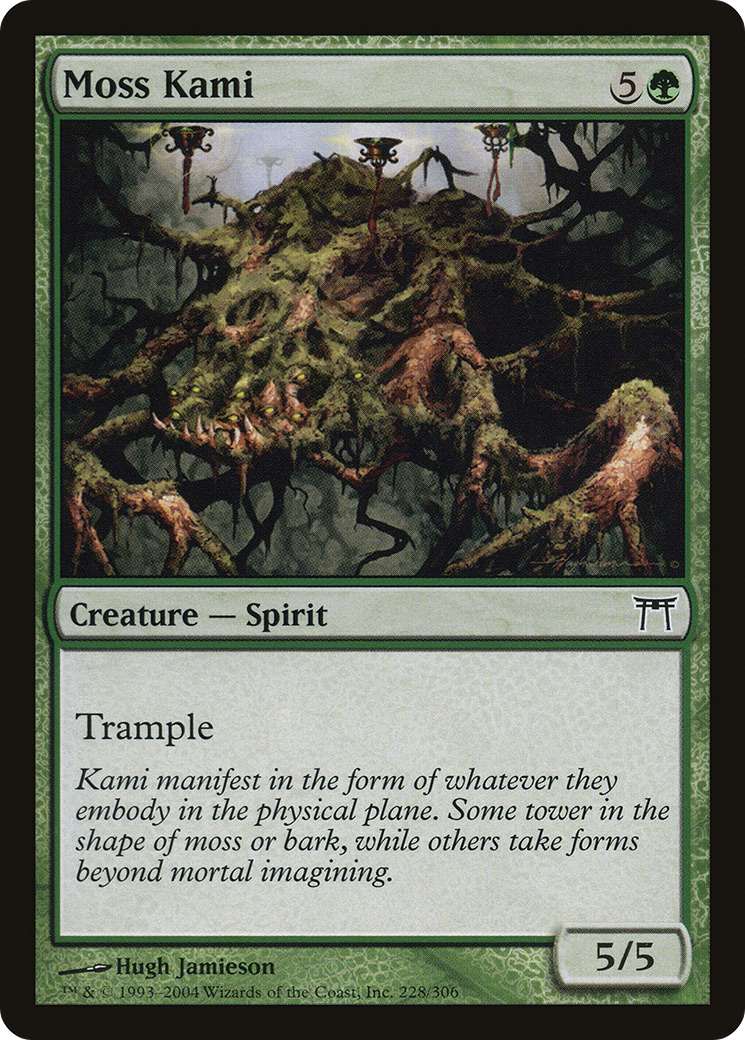 Moss Kami (CHK-228) - Champions of Kamigawa Foil