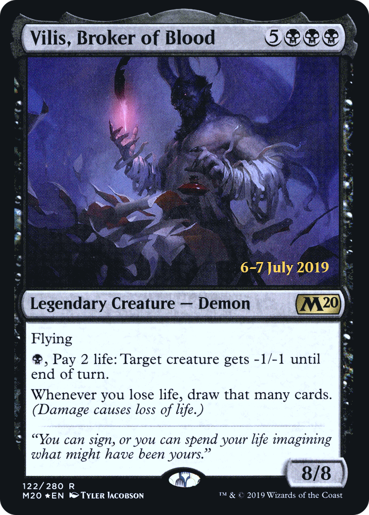 Vilis, Broker of Blood (PRE-122) - Core Set 2020 Promos Foil