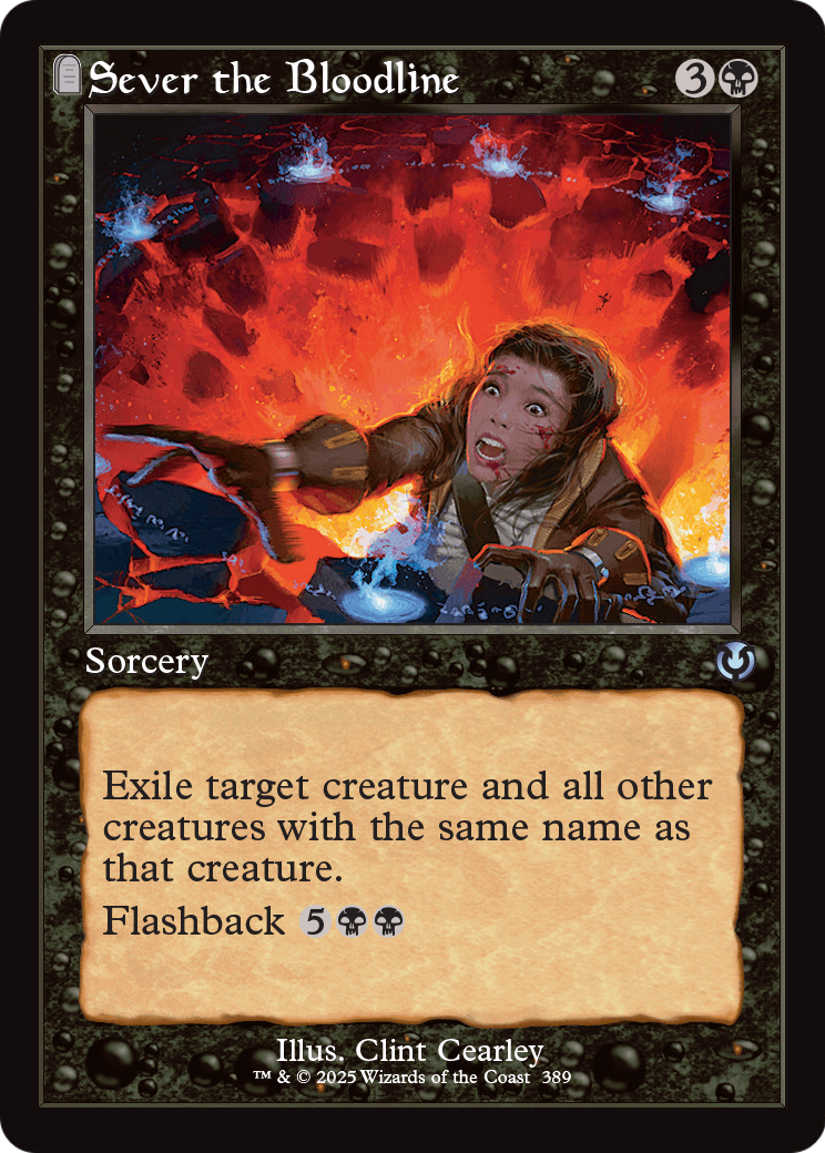 Sever the Bloodline (Retro Frame) (INR-389) - Innistrad Remastered Foil