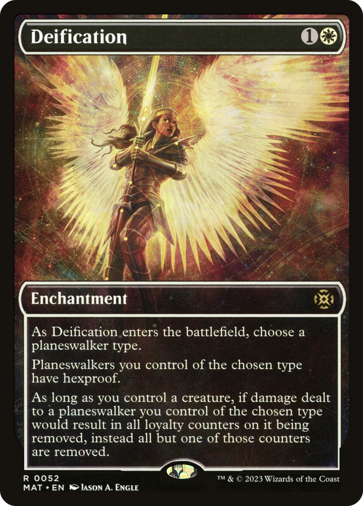 Deification (Showcase) (MAT-052) - March of the Machine: The Aftermath: (Showcase) Foil