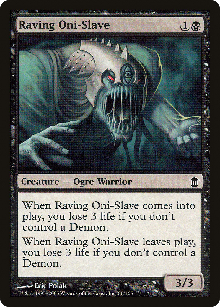 Raving Oni-Slave (SOK-086) - Saviors of Kamigawa