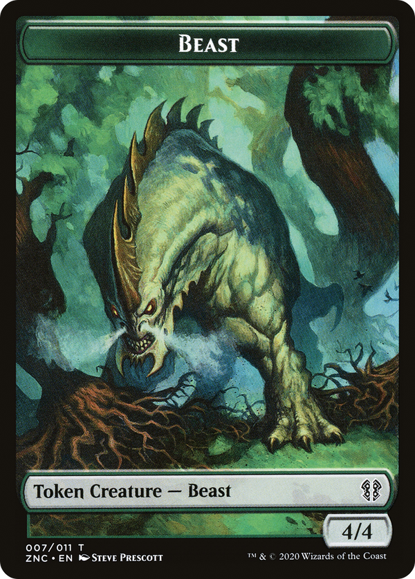 Beast (TZNC-007) - Zendikar Rising Commander Tokens