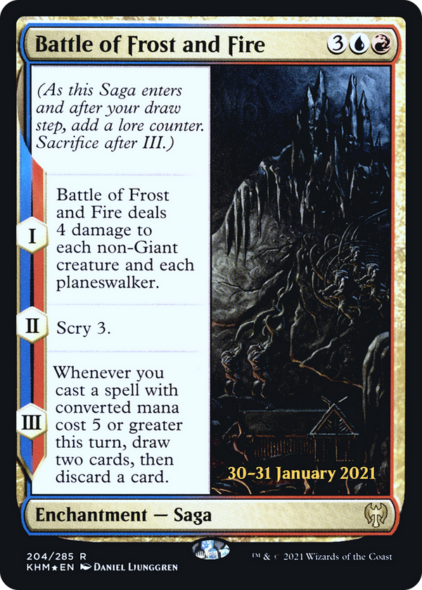 Battle of Frost and Fire (PRE-204) - Kaldheim Promos Foil