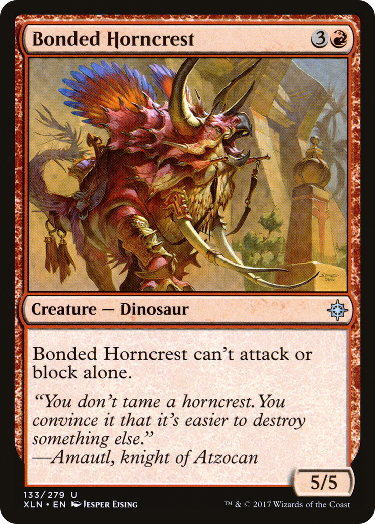 Bonded Horncrest (XLN-133) - Ixalan Foil